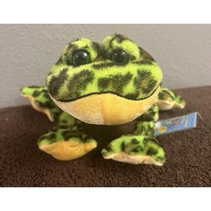 Ganz Webkinz Lil Kinz Bullfrog HS114 10" Plush Frog with Sealed Unused Code